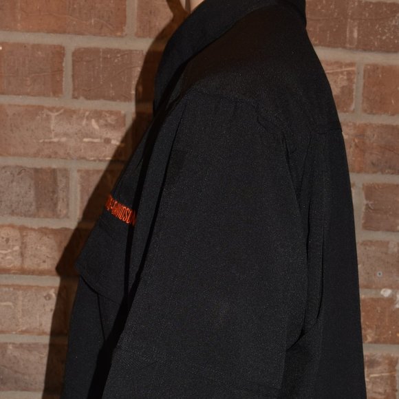 Harley Davidson Clothes Shirt XL Extra Large Black Long Sleeve Embroidered - Picture 3 of 6